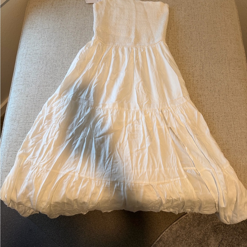 Chic One Shoulder White Dress